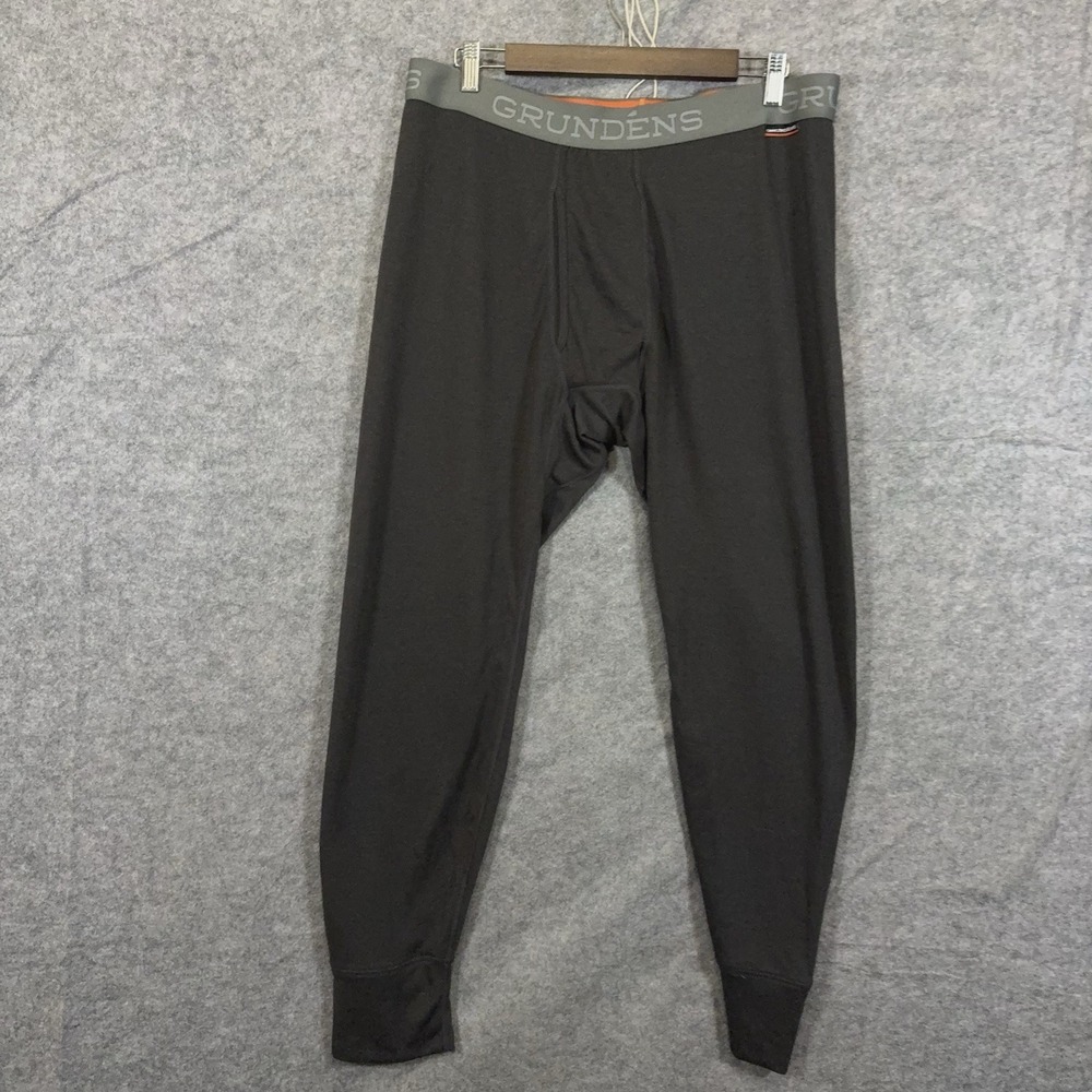 Grundens Grundies Base Layer Pants Mens XL Heathered Gray UPF 30 Moisture Wick